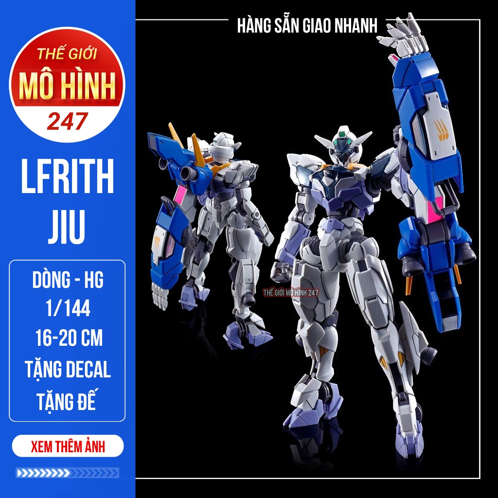 Combo Mô Hình Lắp Ráp HG TWFM Lfrith Jiu Gundam (Kèm Base + Decal ...