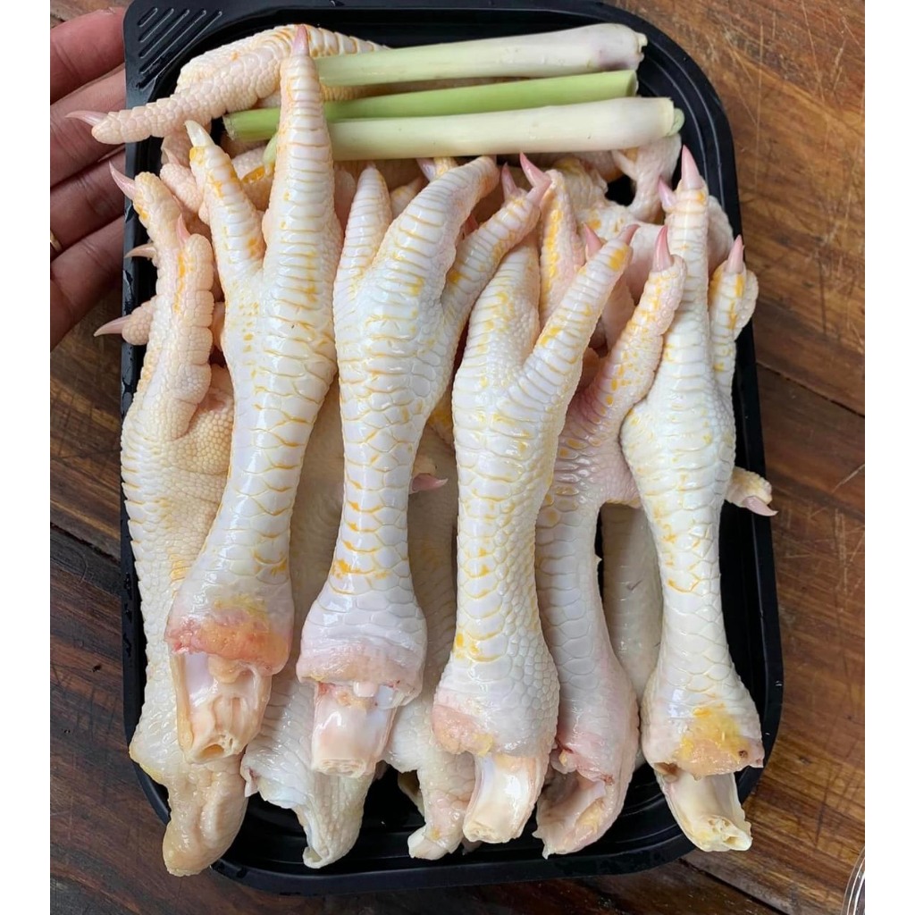 Chân gà tươi có xương size nhỏ 30g chân cấp đông 1kg (giao hỏa tốc tphcm)