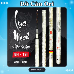 Cần câu tay Lục Mạch Thần Kiếm độ cứng 8H chất liệu carbon chuyên câu đơn câu đài chất liệu carbon cao cấp | Đồ Câu Ori