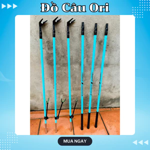 Gác cần và cán vợt cacbon Super xanh nhã lam độ cứng cao thu gọn tiện lợi | Đồ Câu Ori