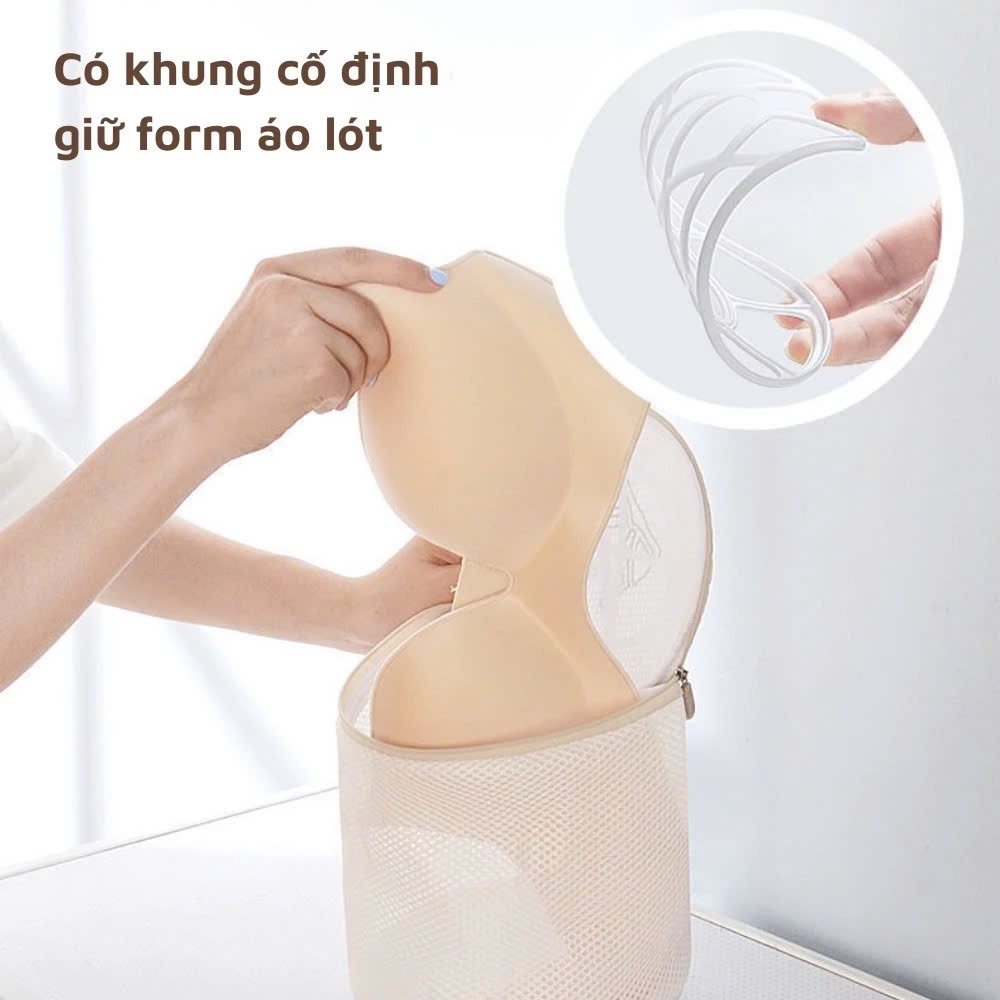 Set 6 Túi Giặt Cao Cấp 3 Lớp Quần Áo, Đồ Lót Cho Máy Giặt Túi Lưới Giặt Quần Áo Đồ Lót Máy Giặt Có khóa 3 Lớp
