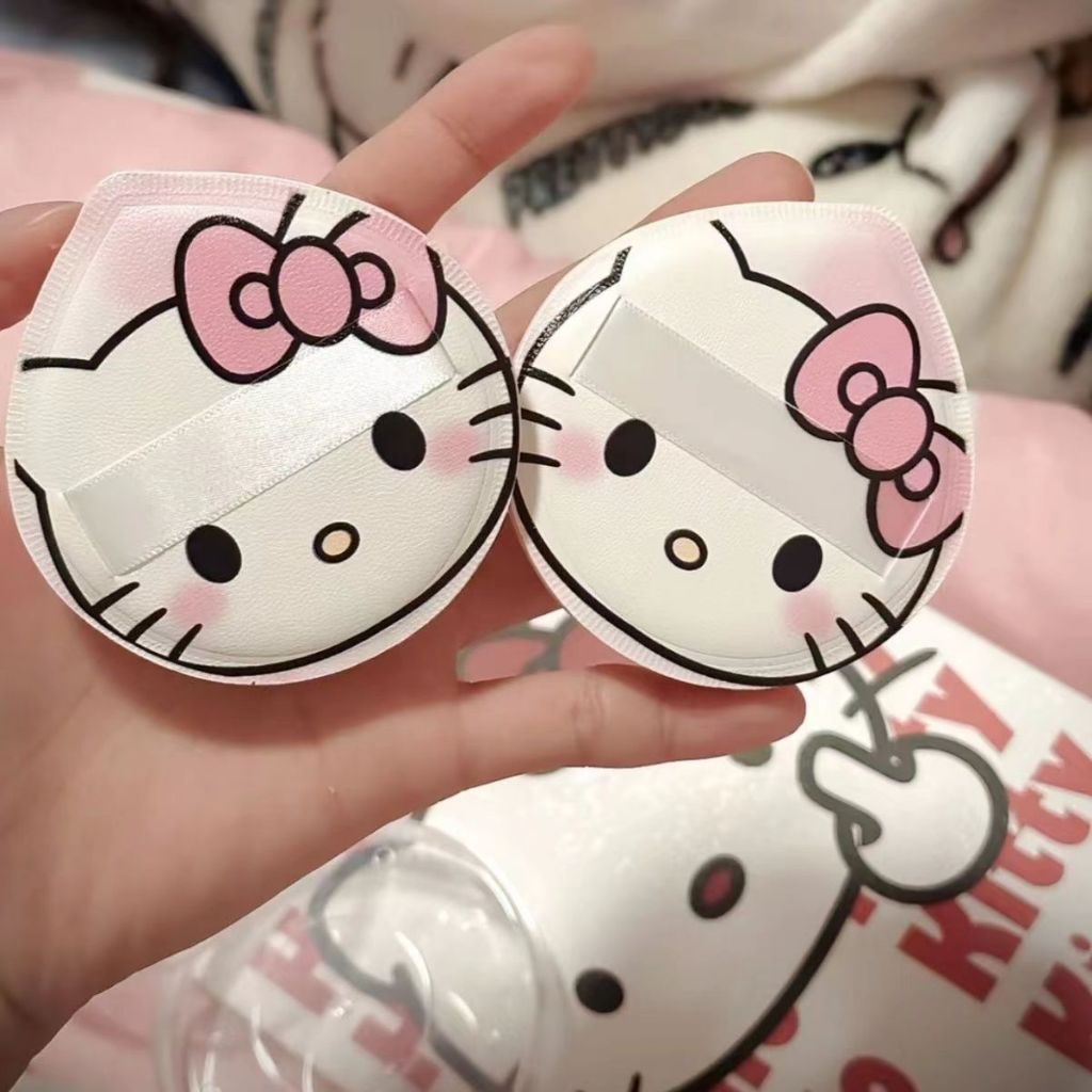 [Có Hộp] Mút Tán Kem Nền Mút Trang Điểm Big Size Hello Kitty Kèm Hộp Đựng Mút Tán Phấn Cushion Mềm Mịn Đàn Hồi Mtp10