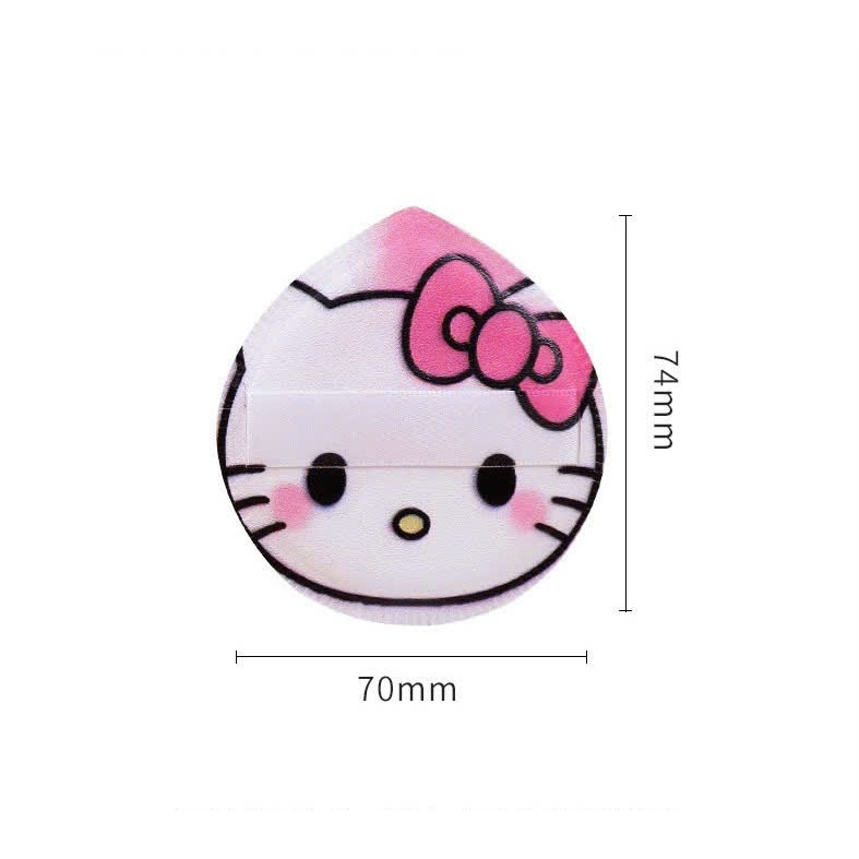 [Có Hộp] Mút Tán Kem Nền Mút Trang Điểm Big Size Hello Kitty Kèm Hộp Đựng Mút Tán Phấn Cushion Mềm Mịn Đàn Hồi Mtp10