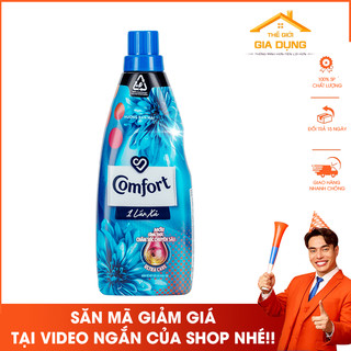 Nước xả vải Comfort một lần xả Hương Ban Mai chai 800ml