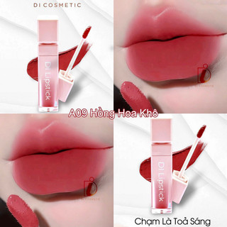 [11.11 MUA 2 TẶNG 1] A09- HỒNG HOA KHÔ Son DI Cosmetic Chính Hãng Siêu Lì Không Chì