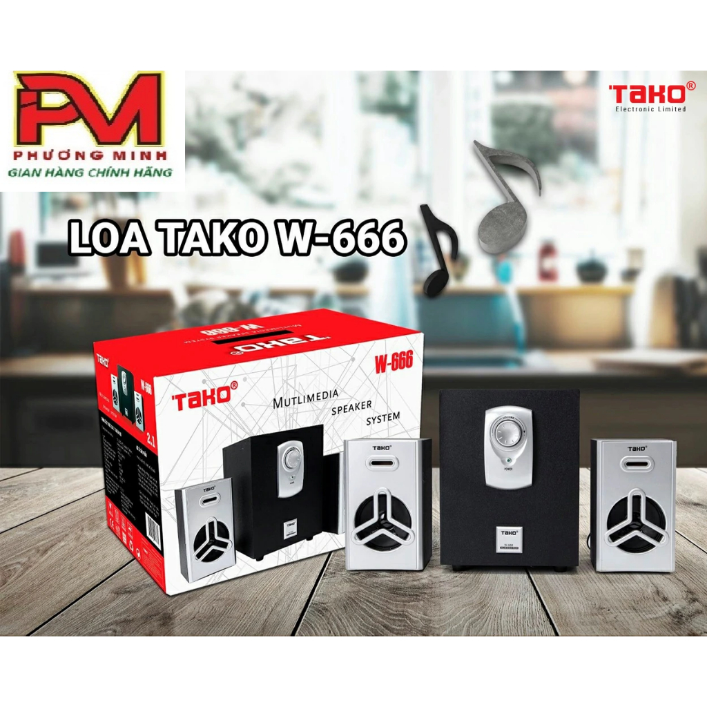 Loa 2.1 TAKO W666 - Hàng chính hãng bảo hành 12 tháng | Shopee Việt Nam