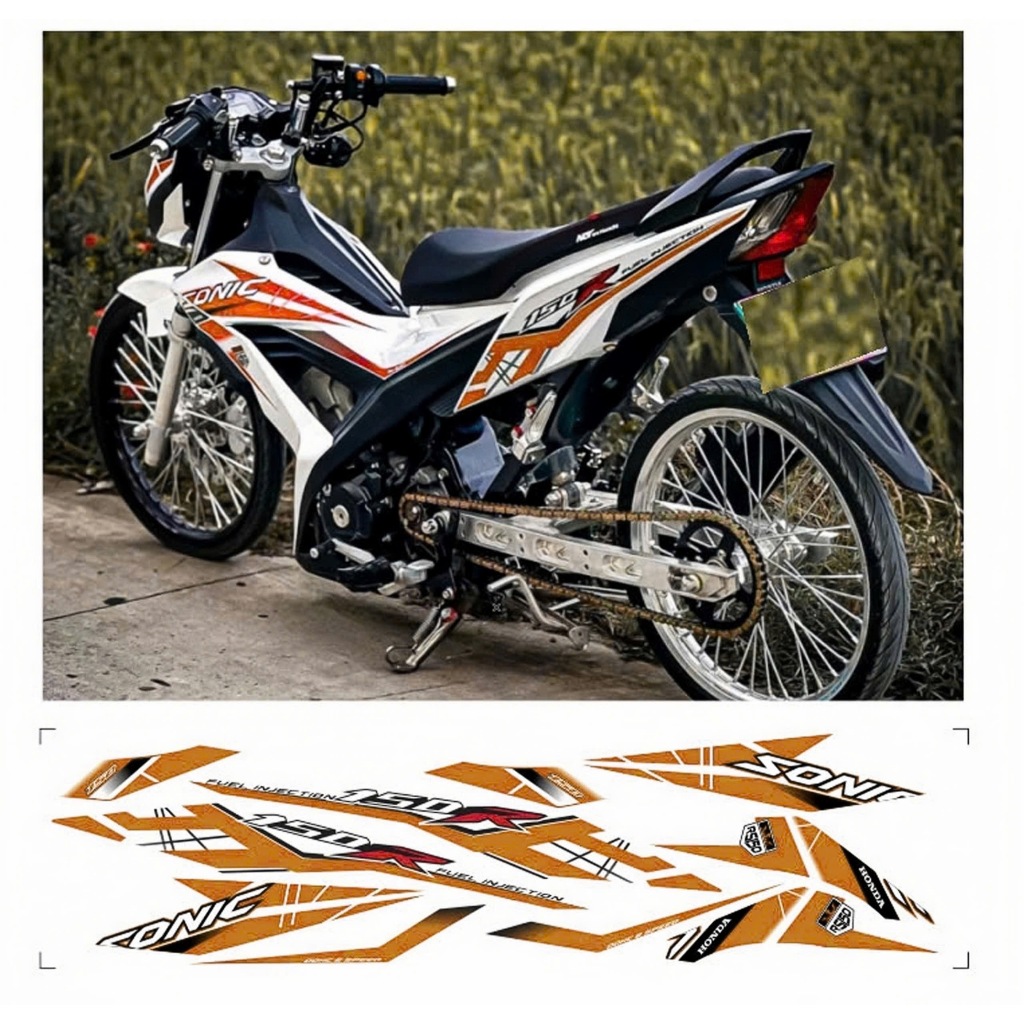 tem rời sonic 150 cao cấp chất liệu in 3 lớp chống nước không phai màu nhãn dán decal.