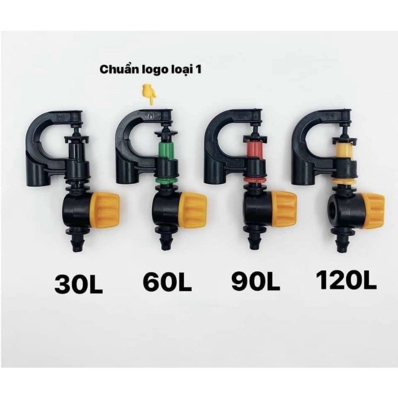 combo 100 béc tưới phun mưa G5 cải tiến, có chặn bán kính (tùy chọn chân nối)