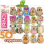Combo 50 Lì Xì ChiBi BỐ KHỦNG LONG Chibi Capybara Bé Ngựa Siêu Cute Có Phản Quang HÀNG LOẠI 1 ĐẸP
