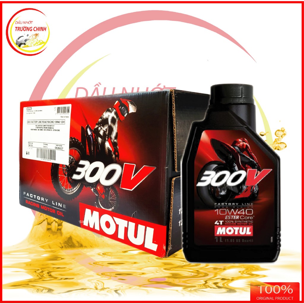 Nhớt Motul 300V Factory Line 10W40 chính hãng 100ML,200ML,300ML