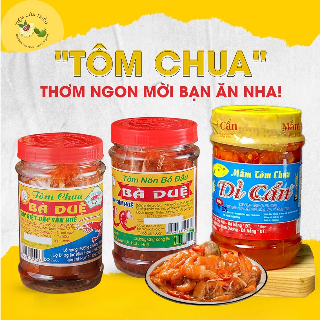 MẮM TÔM CHUA DÌ CẨN 500g/BÀ DUỆ 400g (tôm nõn bỏ đầu) - Đặc Sản Đà Nẵng ...