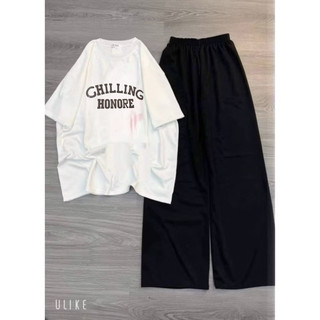 [ Rẻ vô địch ] Set bộ áo thun Chilling mix quần xuông các loại