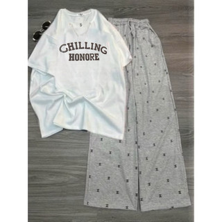 [ Rẻ vô địch ] Set bộ áo thun Chilling mix quần xuông các loại