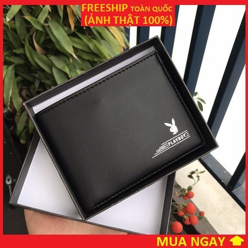 VÍ NAM PLAYBOY DA ĐẸP THỜI TRANG HÀNG HIỆU CAO CẤP - Bóp ví nam da PU xịn phong cách trẻ nam tính nhập khẩu chính hãng