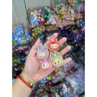 [ có sẵn- hỏa tốc hcm] túi mù may mắn charm to cô bé tai thỏ Kim Tuyến lấp lánh nhiều màu dạ quang quà tặng AnGiHome