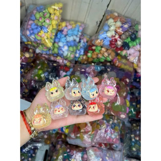 [ có sẵn- hỏa tốc hcm] túi mù may mắn charm to cô bé tai thỏ Kim Tuyến lấp lánh nhiều màu dạ quang quà tặng AnGiHome