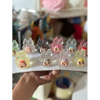 [ có sẵn- hỏa tốc hcm] túi mù may mắn charm to cô bé tai thỏ Kim Tuyến lấp lánh nhiều màu dạ quang quà tặng AnGiHome