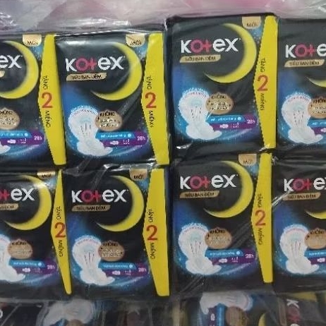 combo 4 gói siêu ban đêm Kotex 28cm