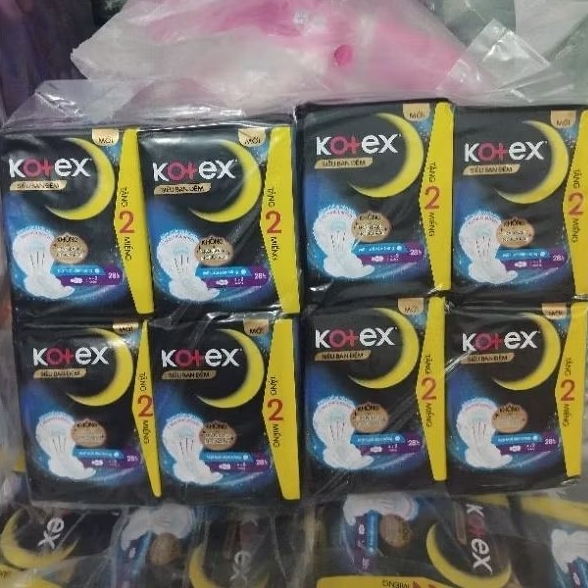 Lốc 8 gói Kotex Siêu Ban Đêm 28cm 4 miếng/gói