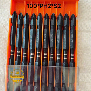 Mũi bắn vít 2 đầu bake PH2 dài 65mm LIONKING chính hãng, Chụp bắn tôn