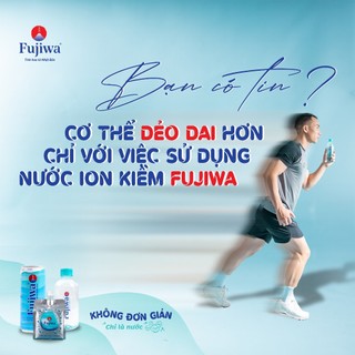 Thùng 24 Chai Nước Uống Ion Kiềm Cao Cấp Đóng Chai Fujiwa 300ml - Nước uống Detox với Công Nghệ Điện Phân Ion Kiềm