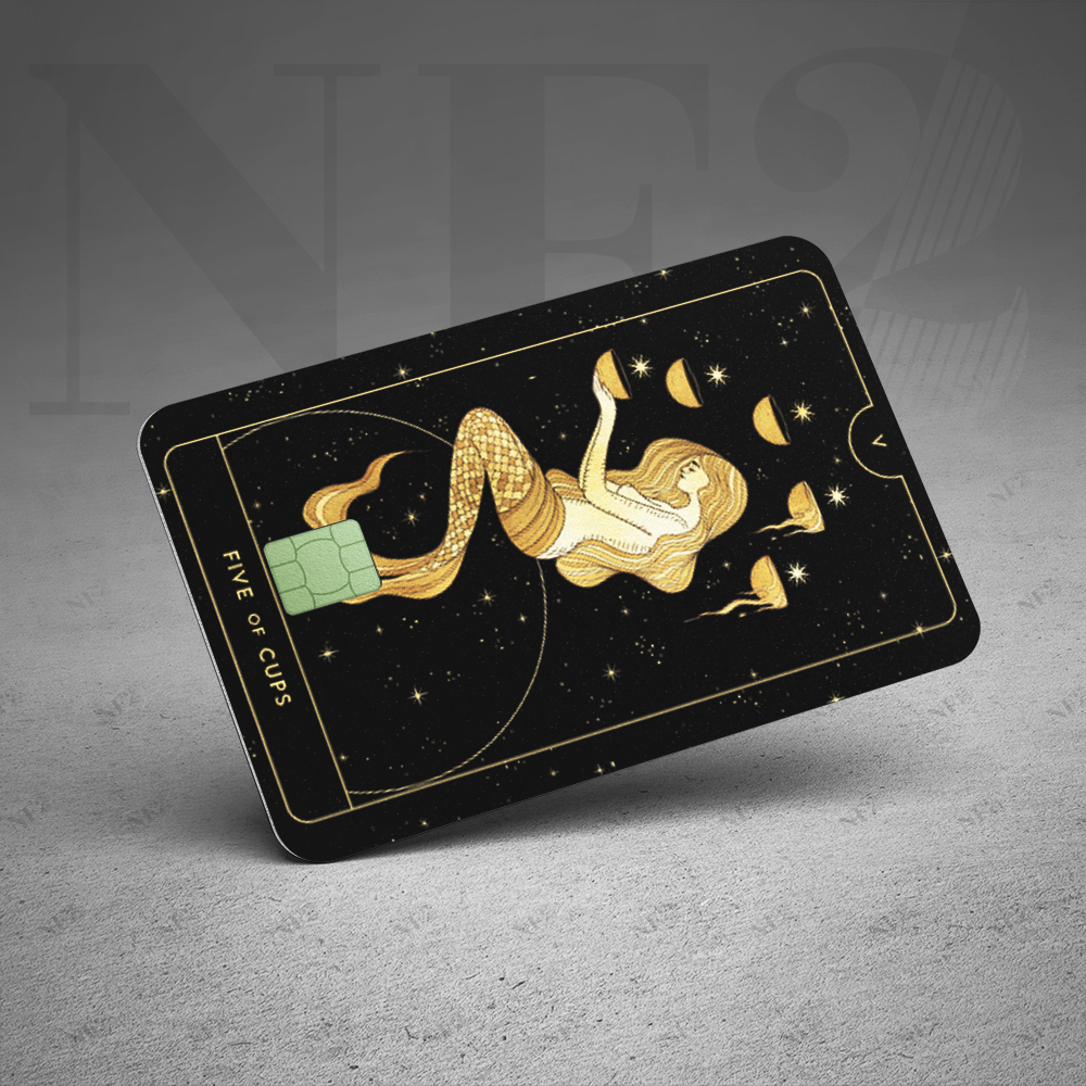 Miếng Dán Trang Trí TAROT CUPS (BỘ 1) - Sticker Thẻ ATM (Thẻ Chung Cư, Thẻ Xe, Debit, Credit) NF2