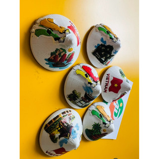 combo rẻ Keychan Hít Nón lá 5 cm Fridge Magnet (3 vị trí)