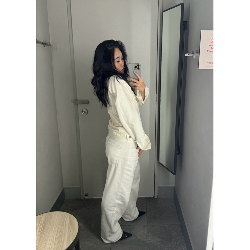 Quần jeans ống suông trắng mỏng WHITE JEANS | BigBuy360 - bigbuy360.vn