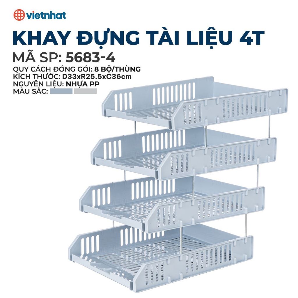 Kệ đựng tài liệu để bàn a4 văn phòng phẩm 5683 - khay kệ đựng tài liệu hồ sơ văn phòng tiện lợi - decor bàn học