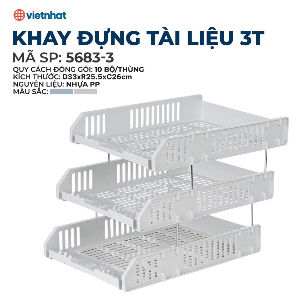 Kệ đựng tài liệu để bàn a4 văn phòng phẩm 5683 - khay kệ đựng tài liệu hồ sơ văn phòng tiện lợi - decor bàn học