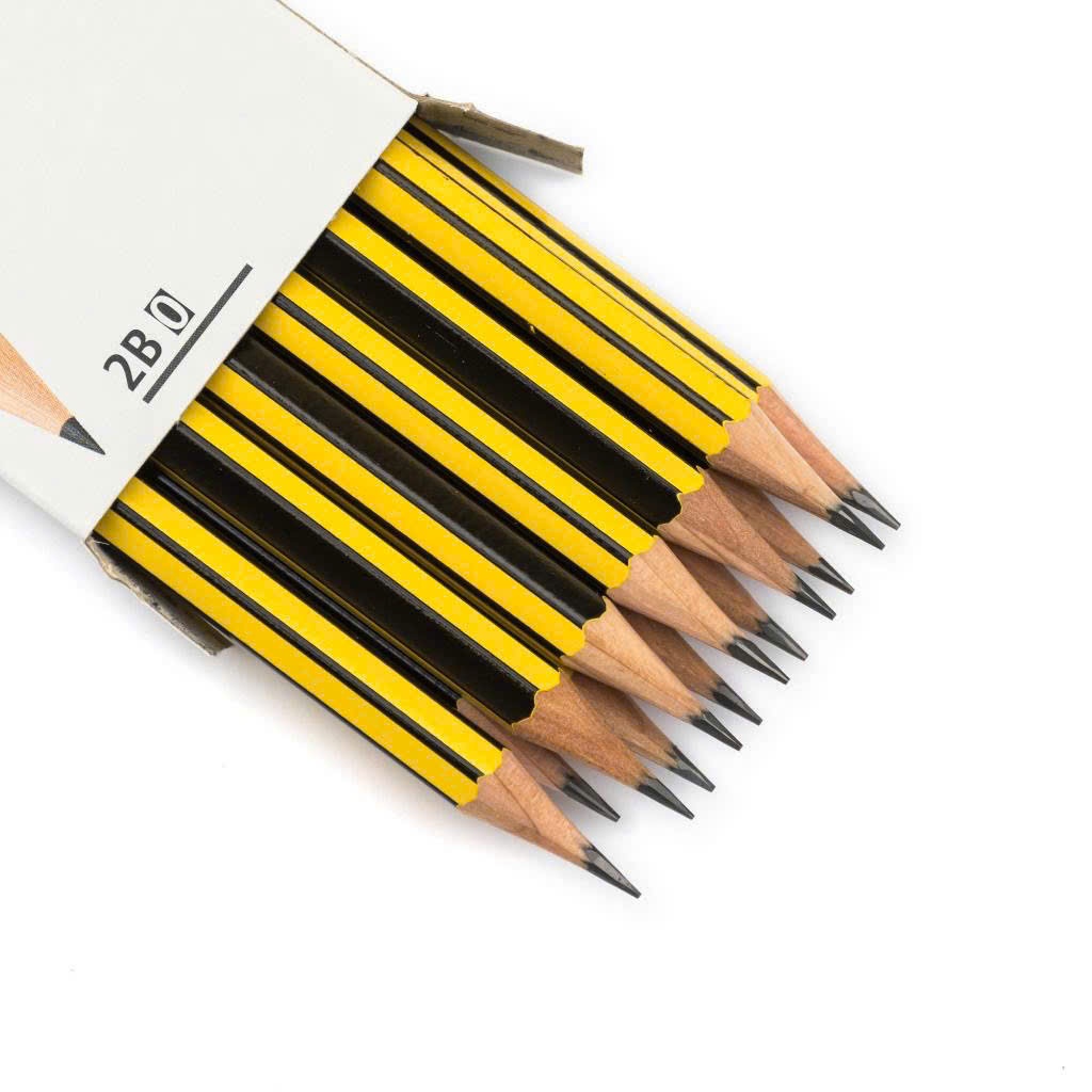 Hộp 12 bút chì Đức 2B Staedtler Noris cao cấp tặng kèm gọt chì chuyên dùng cho học sinh, sinh viên và văn phòng