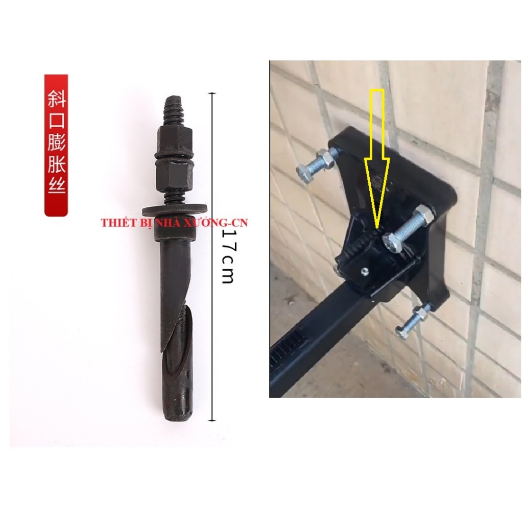 Nở rút cường độ cao tái sử dụng nhiều lần chiều dài 17cm lỗ 16mm( sẵn ...