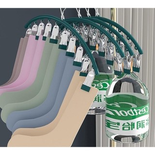 [Freeship] COMBO 3/5 Móc 10 Kẹp CONG Treo Quần Áo Chống Trượt Chống Gió Bằng Thép Bền Chắc Chắn