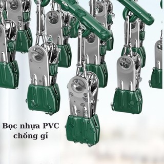 [Freeship] COMBO 3/5 Móc 10 Kẹp CONG Treo Quần Áo Chống Trượt Chống Gió Bằng Thép Bền Chắc Chắn