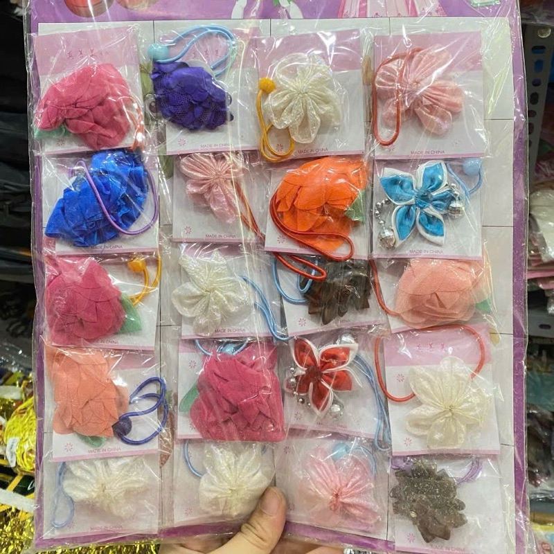 Dây cột tóc hoa nhiều mẫu