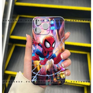 Miếng dán Skin Mặt lưng Sau full viền Người Nhện MS02 Dành Cho 16 pro max 15 pro max 14 pro max 13 pro max