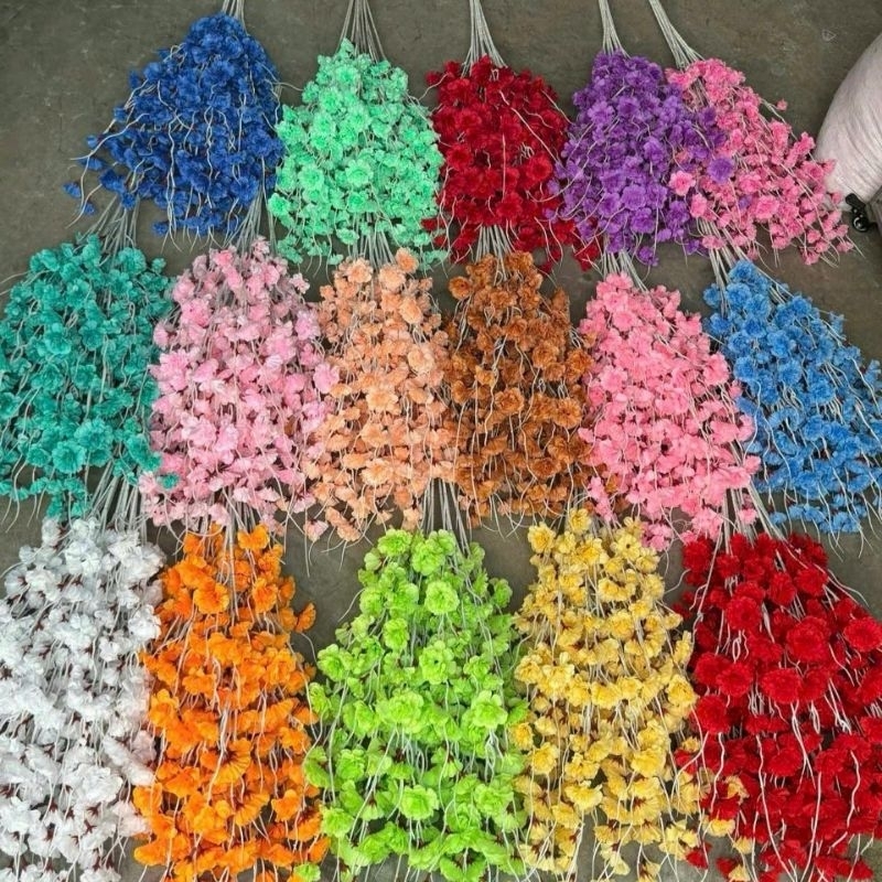 CÀNH ĐÀO RÂU 5 NHÁNH LOẠI ĐẸP TRANG TRÍ - BEEBEE | Shopee Việt Nam