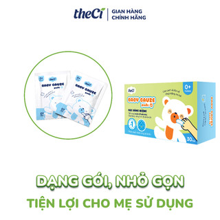 GẠC RĂNG MIỆNG THECI LÀM SẠCH VÀ BẢO VỆ RĂNG MIỆNG CHO BÉ Hộp 5 gói - TCVN