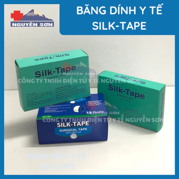 1 Hộp Băng Dính Y Tế Cuộn Vải Lụa SilkTape, Băng Keo Lụa Y Tế