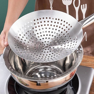 Chảo lọc Chảo vợt đồ chiên Inox Cao cấp Chubby Chef chuyên dụng rây bột lọc thức ăn đồ chiên xác trà, bã trái cây