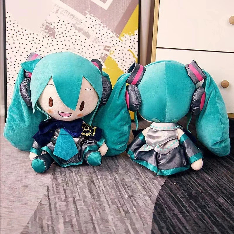 Product image Hatsune Miku Gối Búp Bê Cổ Điển Màu Xanh Sang Trọng Đồ Chơi fufu Búp Bê Búp Bê Trang Trí 🦭Trong kho 4