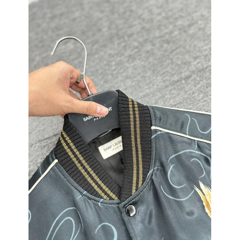 ⚡️[Hight Quality] Áo Khoác Sa1n1 Lau1n  Paris SS16 Tiger & Eagle Jacket - Collar Harry Style Điểm Nhấn Đại Bàng Cao Cấp