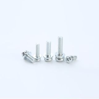 50 cái M3-M6 Vít pake liền long đen, vít liền phẳng vênh thép mạ M3, M4, M5, M6