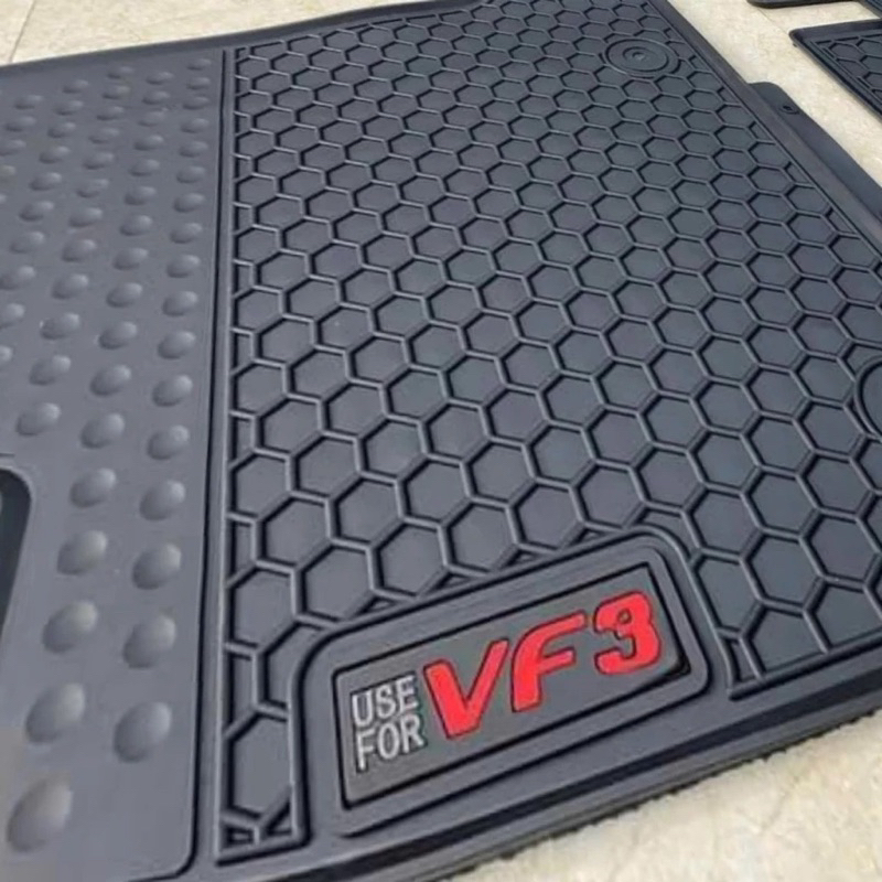 Thảm lót sàn cao su đúc xe Vinfast VF3 không mùi Hàng cao cấp