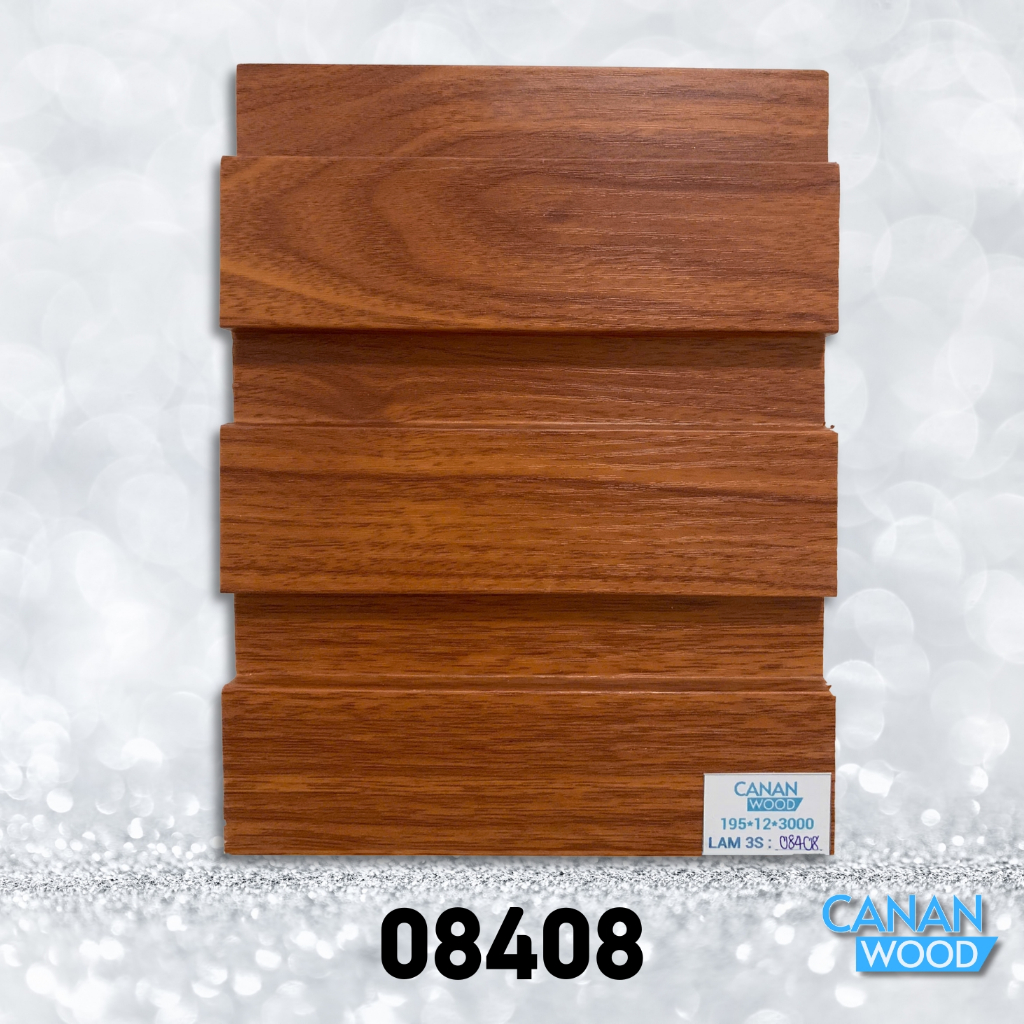 Tấm Nhựa PVC Ốp Tường Lam 3 Sóng Thấp 3000x195x12mm [Thanh 3m Cắt Đôi 1m48] - Lam Sóng Cao Cấp | BigBuy360 - bigbuy360.vn