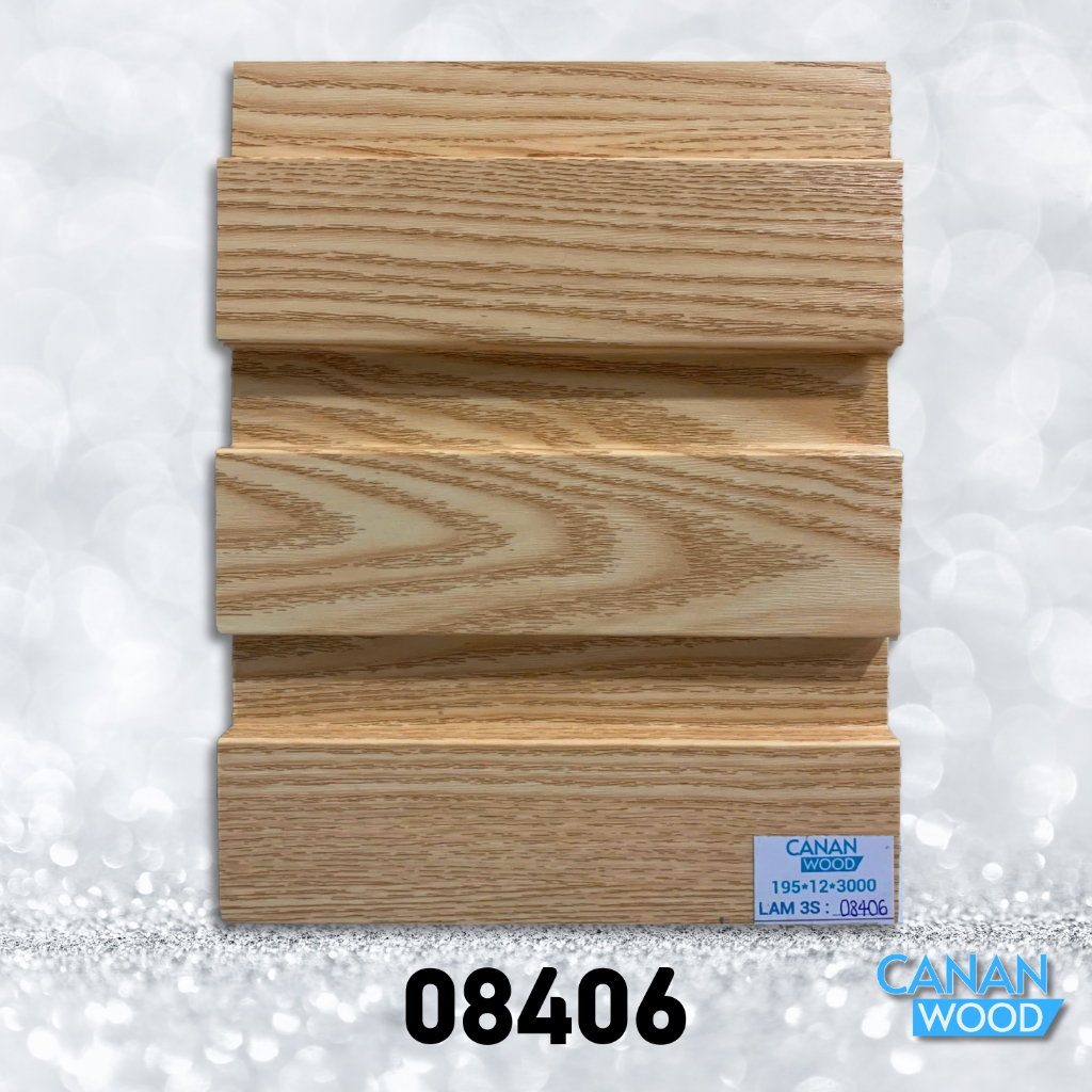 Tấm Nhựa PVC Ốp Tường Lam 3 Sóng Thấp 3000x195x12mm [Thanh 3m Cắt Đôi 1m48] - Lam Sóng Cao Cấp | BigBuy360 - bigbuy360.vn