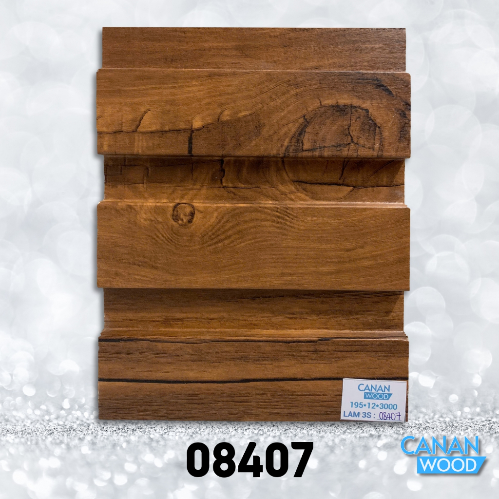 Tấm Nhựa PVC Ốp Tường Lam 3 Sóng Thấp 3000x195x12mm [Thanh 3m Cắt Đôi 1m48] - Lam Sóng Cao Cấp | BigBuy360 - bigbuy360.vn