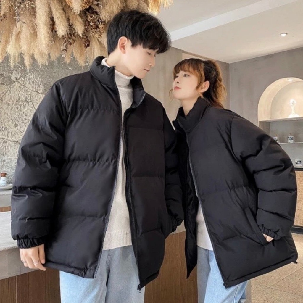 ÁO KHOÁC PHAO UNISEX FORM BOXY CỔ CAO PHONG CÁCH HÀN QUỐC CHẰN BÔNG 3 LỚP ẤM ÁP MÙA ĐÔNG NỔI BẬT THỜI TRANG