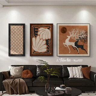 Set Tranh Treo Tường Sang Trọng Hiện Đại Chủ Đề Thiên Nhiên - Tranh Trang Trí Phòng Khách, Phòng Ngủ,...