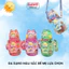 Bình Nước Cho Bé Babi1 Bình Uống Nước 650ml Cho Bé Đi Học Có Quai Đeo Tặng Kèm Sticker Dễ Thương